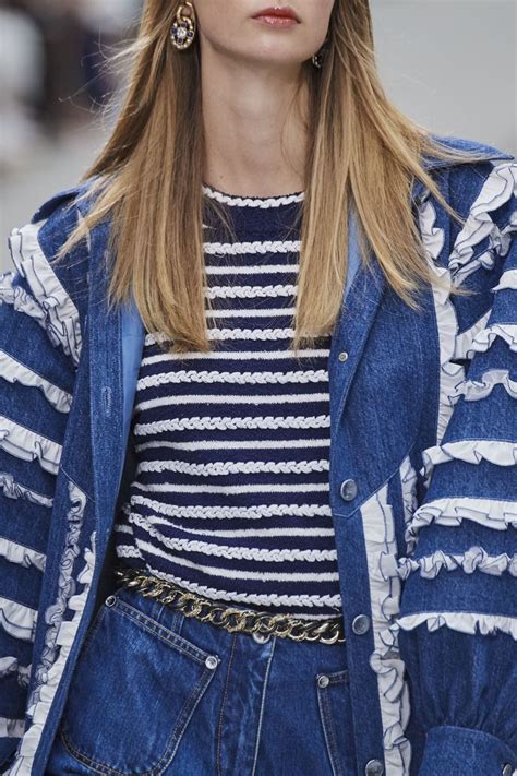 chanel jacketjeans style|Chanel denim jacket 2020.